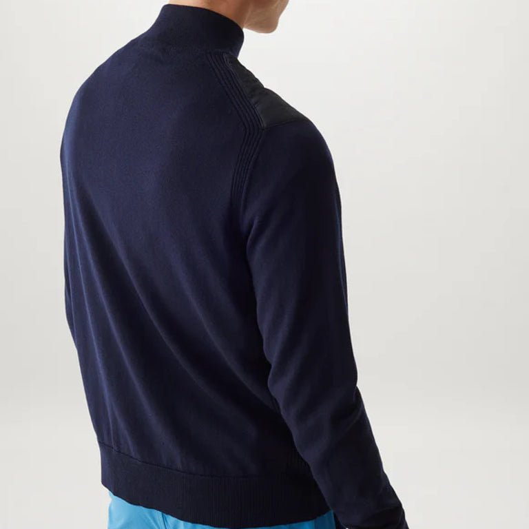 Belstaff Kelbrook Full Zip Knit Jumper - Washed Navy - Escape Menswear