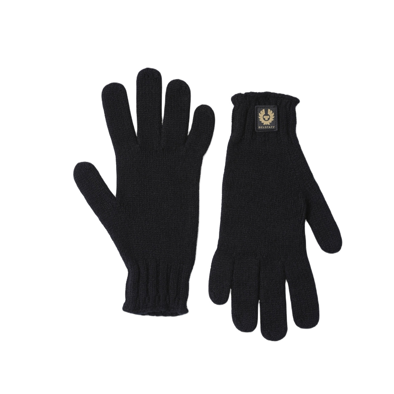 Belstaff Lambswool Watch Gloves - Black - Escape Menswear