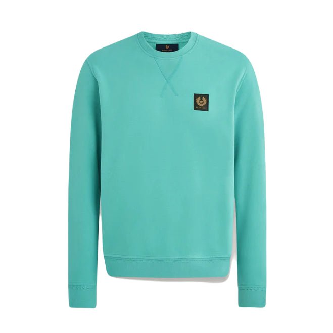 Belstaff Logo Sweatshirt - Oil Blue - Escape Menswear