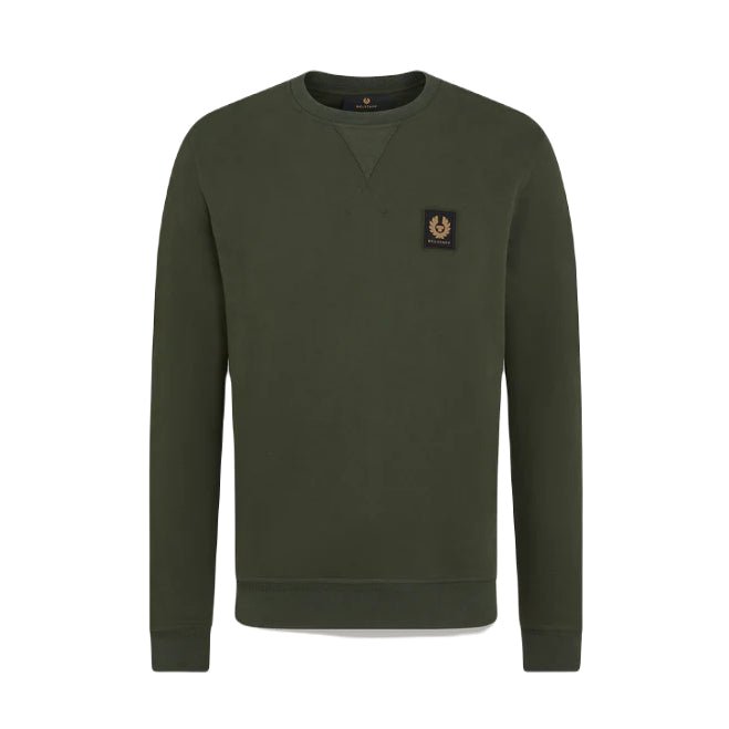 Belstaff Logo Sweatshirt - Tile Green - Escape Menswear