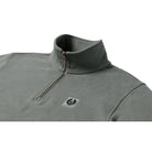 Belstaff Quarter Zip Sweatshirt - Atlantic Grey - Escape Menswear