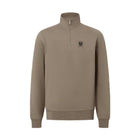 Belstaff Quarter Zip Sweatshirt - Dusty Taupe - Escape Menswear