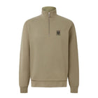 Belstaff Quarter Zip Sweatshirt - Fatigue Green - Escape Menswear
