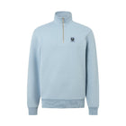Belstaff Quarter Zip Sweatshirt - Mist Blue - Escape Menswear