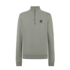 Belstaff Quarter Zip Sweatshirt - Sage Green - Escape Menswear