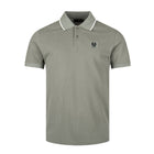 Belstaff Tipped Polo Shirt - Sage Green - Escape Menswear