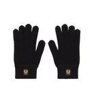 Belstaff Watch Wool Cashmere Blend Gloves - Black - Escape Menswear