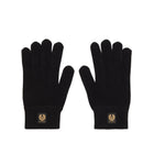 Belstaff Watch Wool Cashmere Blend Gloves - Black - Escape Menswear