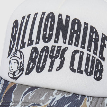 Billionaire Boys Club Arch Logo Trucker Cap - Khaki Camo - Escape Menswear