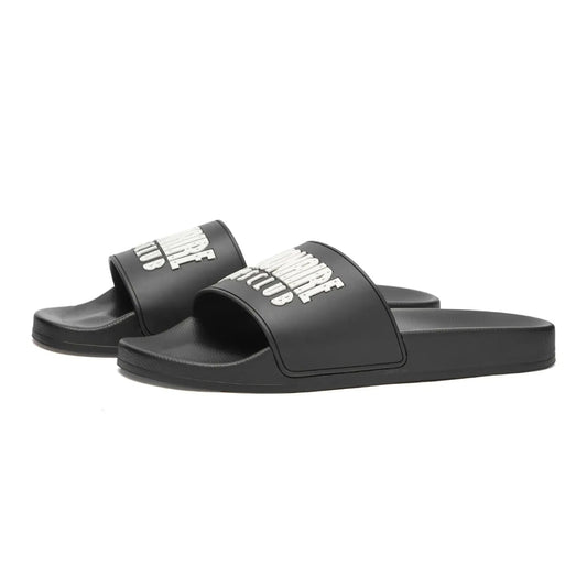 Billionaire Boys Club Straight Logo Sliders - Black - Escape Menswear