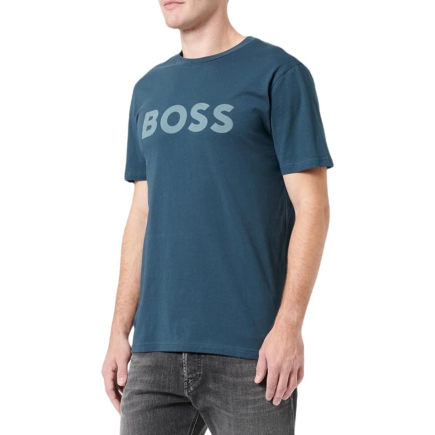 Boss Orange 50481923 Thinking1 T - Shirt - 388 Dark Blue - Escape Menswear