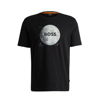 Boss Orange 50528189 Te Moon T-Shirt - 001 Black - Escape Menswear