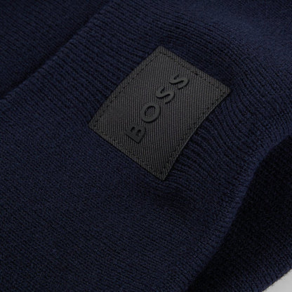 Boss Orange Fantastico Beanie - 404 Dark Blue - Escape Menswear