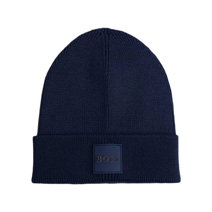 BOSS Orange Foxxy_R Beanie - 404 Dark Blue - Escape Menswear