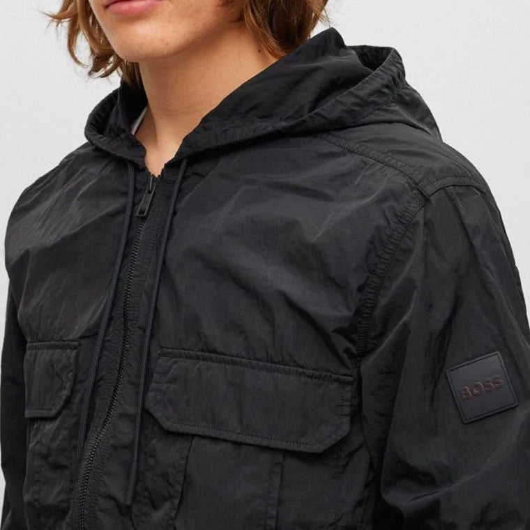 BOSS Orange Laphood O/S Jacket - 001 Black - Escape Menswear