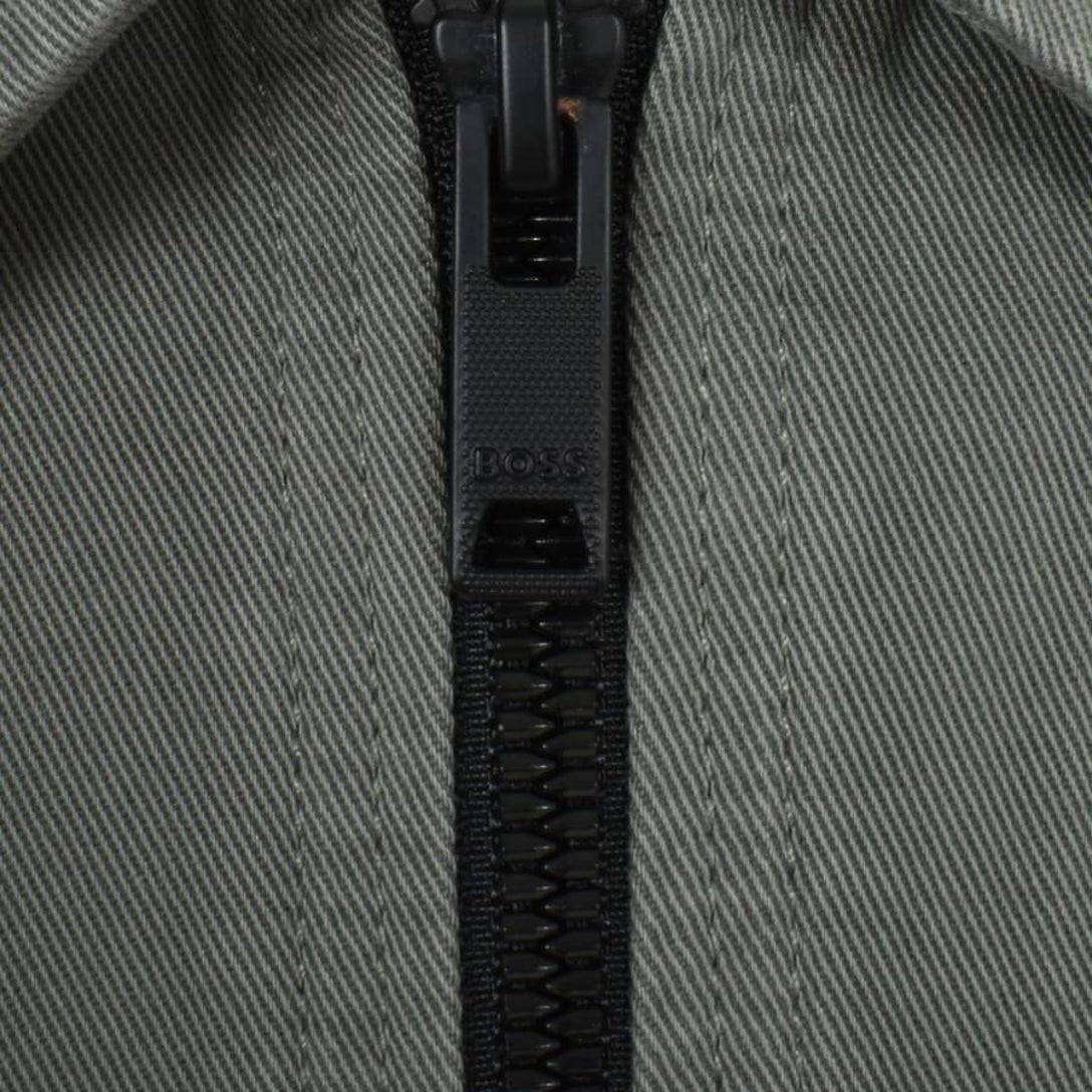 BOSS Orange Lovel Zip Overshirt - 076 Open Grey - Escape Menswear