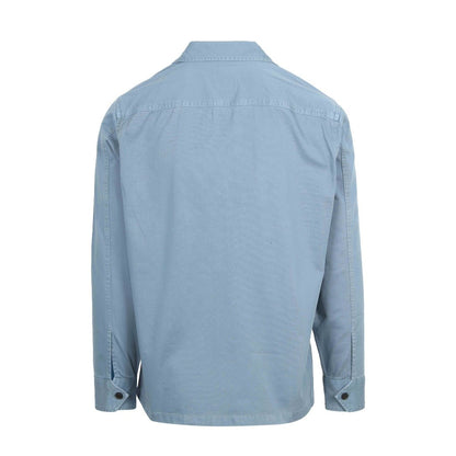 BOSS Orange Lovel Zip Overshirt - 472 Blue - Escape Menswear