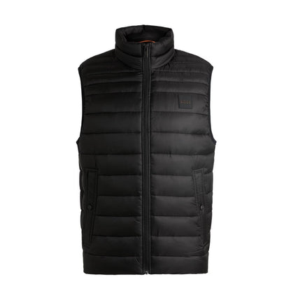 Boss Orange Odeno1 Gilet - 001 Black - Escape Menswear