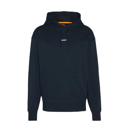 BOSS Orange WeSmallhood Hoodie - 404 Dark Blue - Escape Menswear