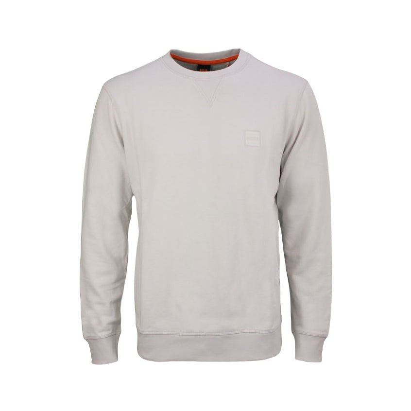 BOSS Orange WESTART Sweatshirt - 090 Stone Grey - Escape Menswear