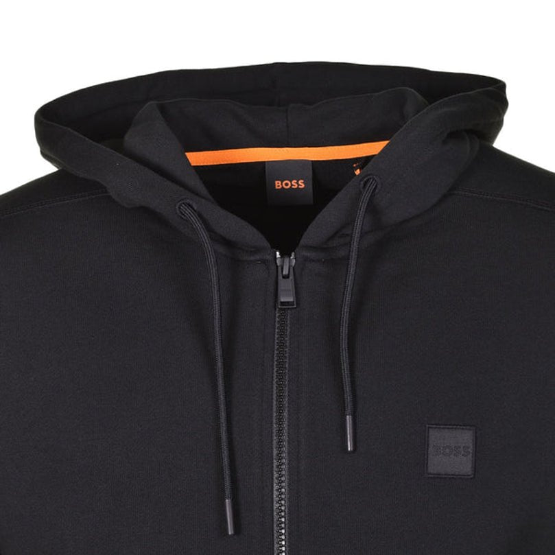 BOSS Orange ZETALK Zip Hoodies - 001 Black - Escape Menswear