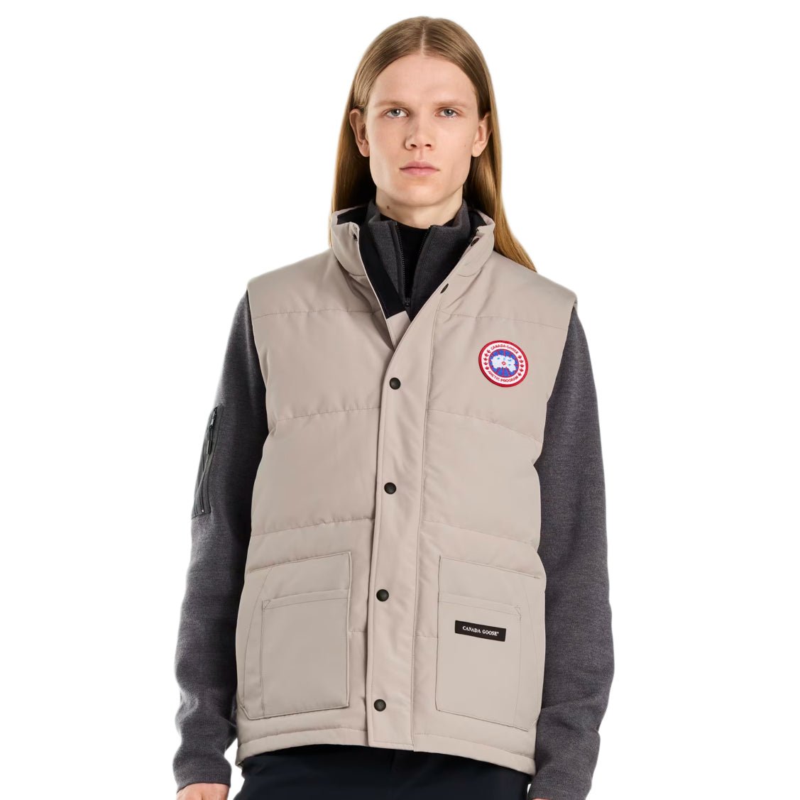Canada Goose Freestyle Crew Gilet - 9432 Limestone - Escape Menswear
