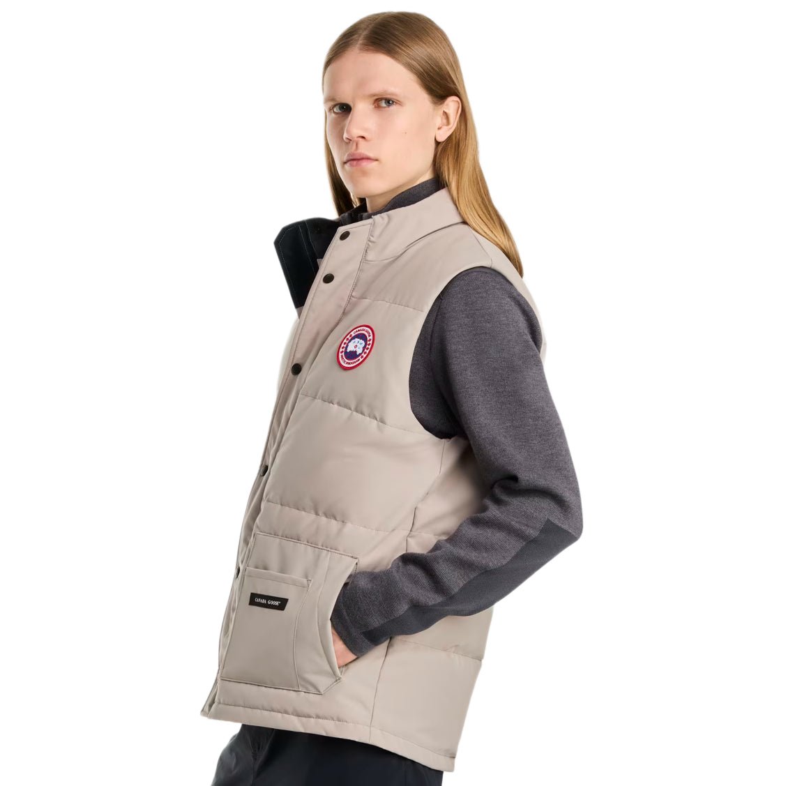 Canada Goose Freestyle Crew Gilet - 9432 Limestone - Escape Menswear