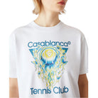Casablanca Tennis Club Icon T-Shirt - White - Escape Menswear