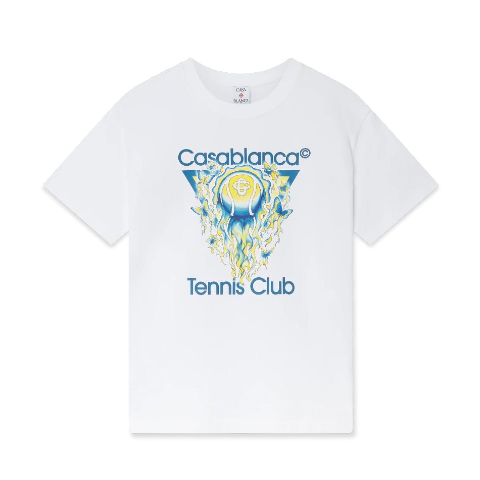 Casablanca Tennis Club Icon T-Shirt - White - Escape Menswear