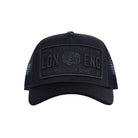 Christian Rose Iconic II Plate Trucker Cap - Black/Black - Escape Menswear