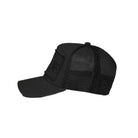 Christian Rose Iconic II Plate Trucker Cap - Black/Black - Escape Menswear