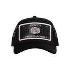 Christian Rose Iconic Vinyl Patch Trucker Cap - Black/White - Escape Menswear