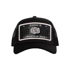 Christian Rose Iconic Vinyl Patch Trucker Cap - Black/White - Escape Menswear