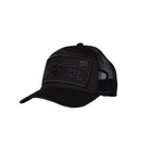 Christian Rose Private Plate Trucker Cap - Black/Black - Escape Menswear