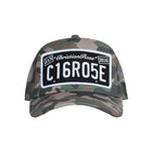 Christian Rose Private Plate Trucker Cap - Green Camo - Escape Menswear