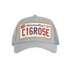 Christian Rose Private Plate Trucker Cap - Stone Grey/Gold - Escape Menswear