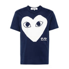 Comme des Garçons Heart Printed T-Shirt - Navy - Escape Menswear