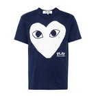 Comme des Garçons Heart Printed T-Shirt - Navy - Escape Menswear
