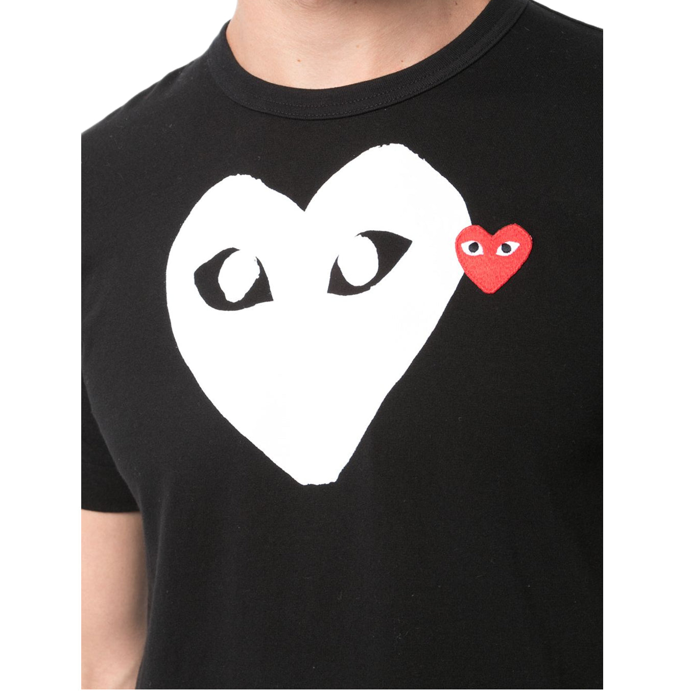 Comme des Garçons Play Big Heart T-Shirt - Black - Escape Menswear