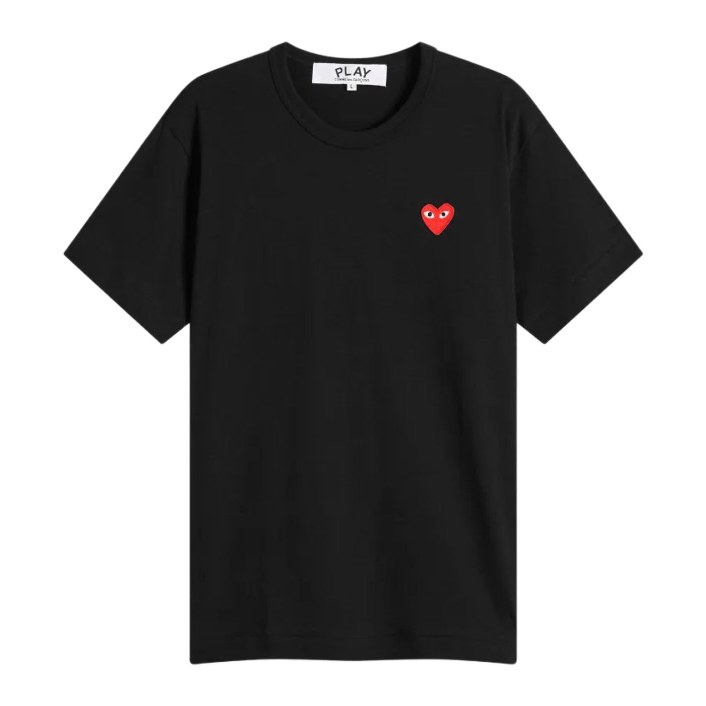 Comme des Garçons Play Heart Logo T-Shirt - Black - Escape Menswear