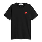 Comme des Garçons Play Heart Logo T-Shirt - Black - Escape Menswear