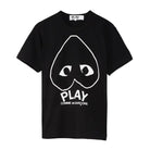 Comme des Garçons Play Inverted Big Heart T-Shirt - Black - Escape Menswear
