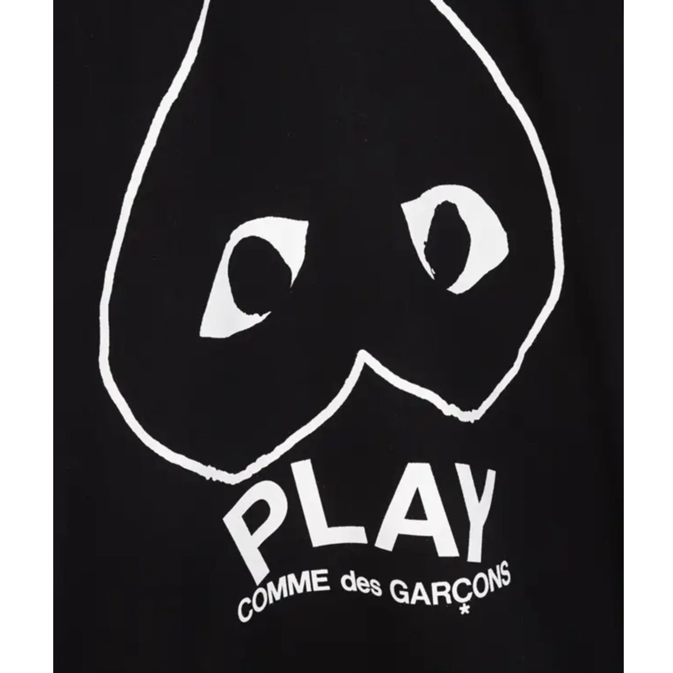 Comme des Garçons Play Inverted Big Heart T-Shirt - Black - Escape Menswear