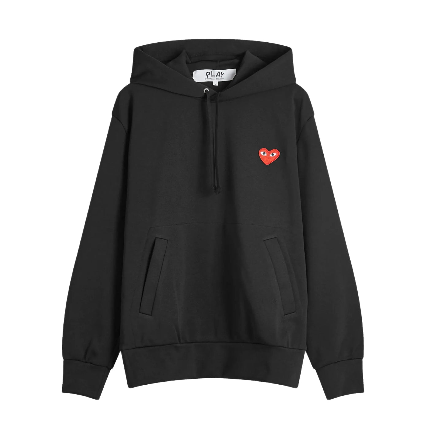 Comme des Garçons Play Pullover Hoodie - Black - Escape Menswear