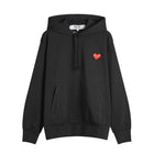 Comme des Garçons Play Pullover Hoodie - Black - Escape Menswear