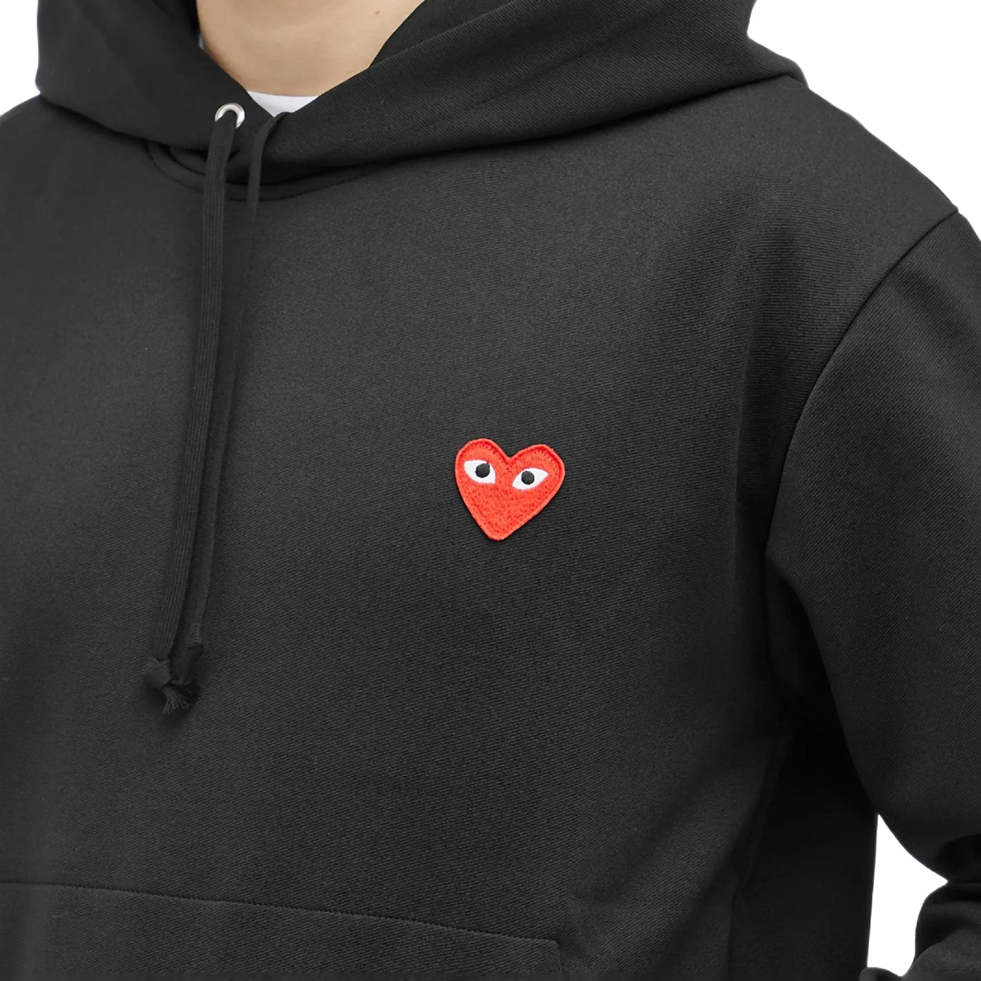 Comme des Garçons Play Pullover Hoodie - Black - Escape Menswear