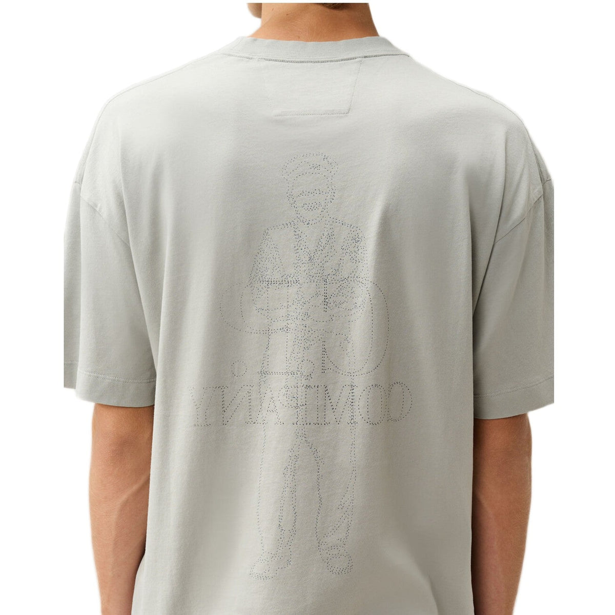 CP Company 30/1 Jersey Comfort Logo T-Shirt - 936 Flint Grey - Escape Menswear