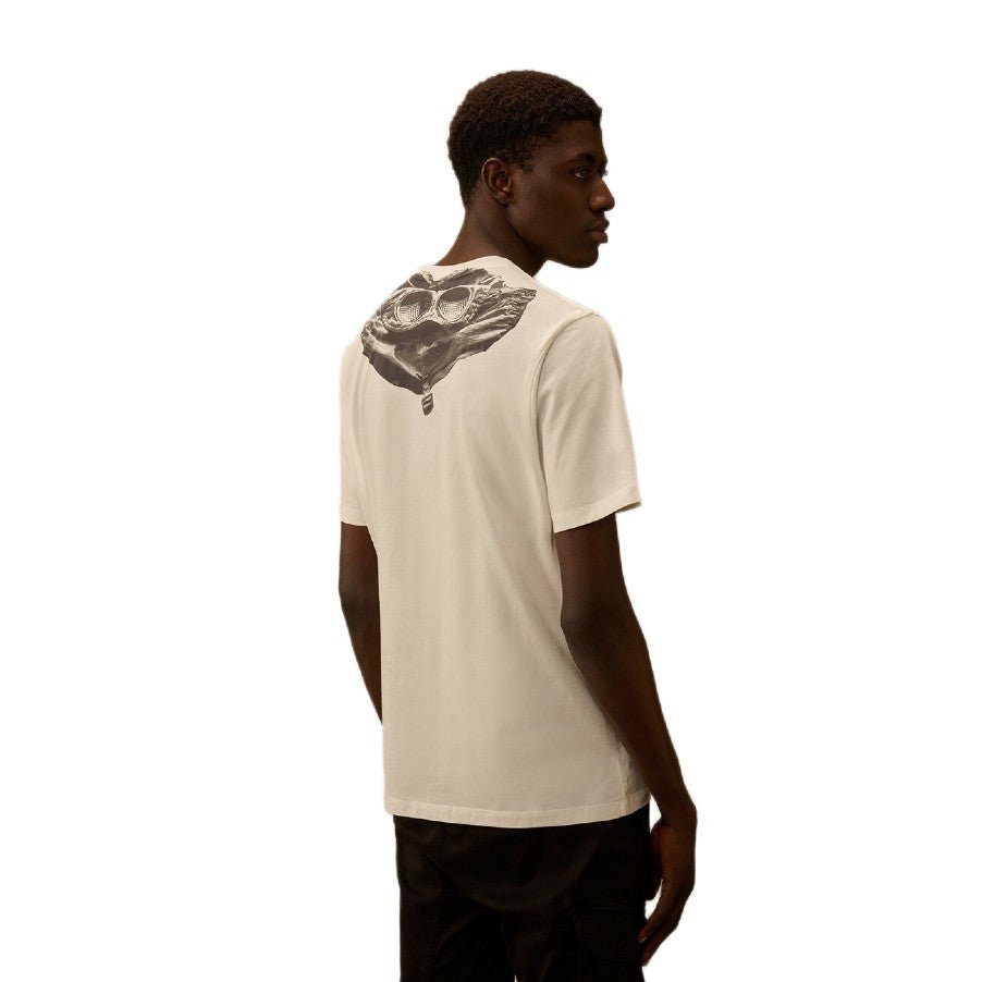 CP Company 30/1 Jersey Goggle T-Shirt - 103 Gauze White - Escape Menswear