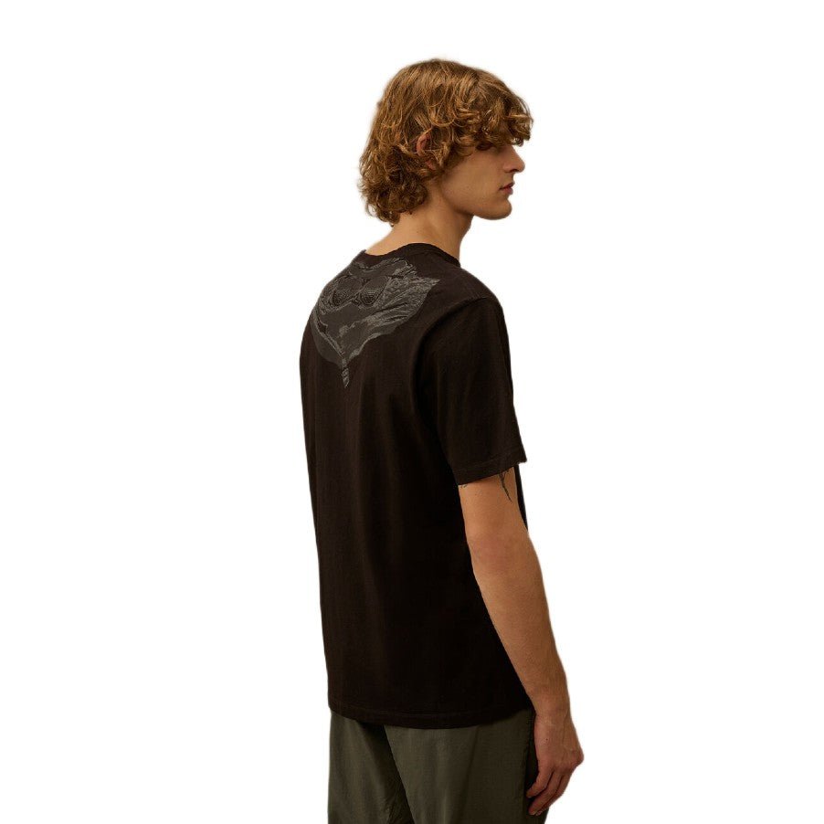 CP Company 30/1 Jersey Goggle T-Shirt - 999 Black - Escape Menswear