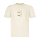 CP Company 30/1 Short Sleeve Printed T-Shirt - 114 Frozen White - Escape Menswear